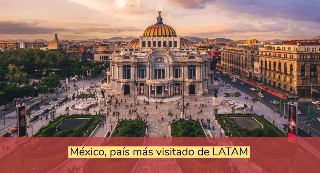 México, el país más visitado de América Latina y tercero en el&nbsp;mundo