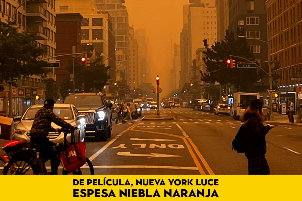 ¿Qué está causando la espesa niebla amarilla en el cielo de Nueva York en&nbsp;EEUU?