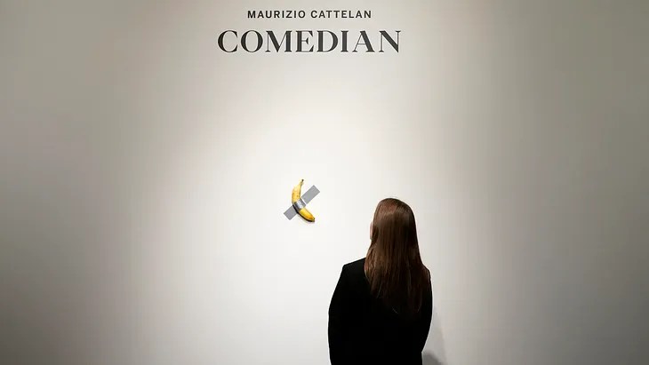 Arte y psicoanálisis: ¿Qué significa la banana pegada con cinta en la&nbsp;pared?